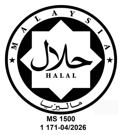 HALAL certified — JAKIM Malaysia