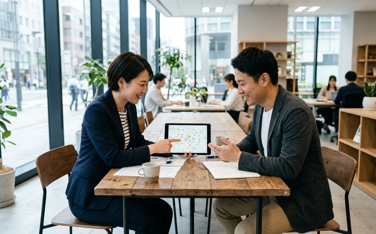 Partners discussing a channel collaboration