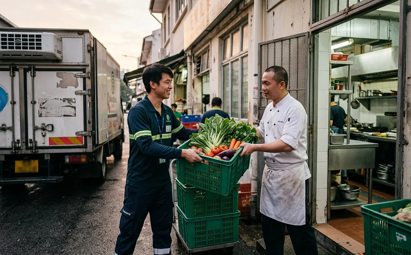 Fresh ingredients, in your kitchen before dawn
